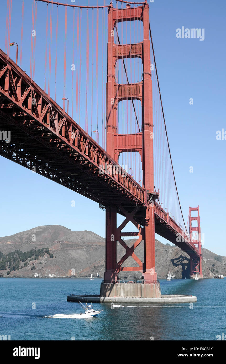 Le Golden Gate Bridge, San Francisco, California, USA Banque D'Images