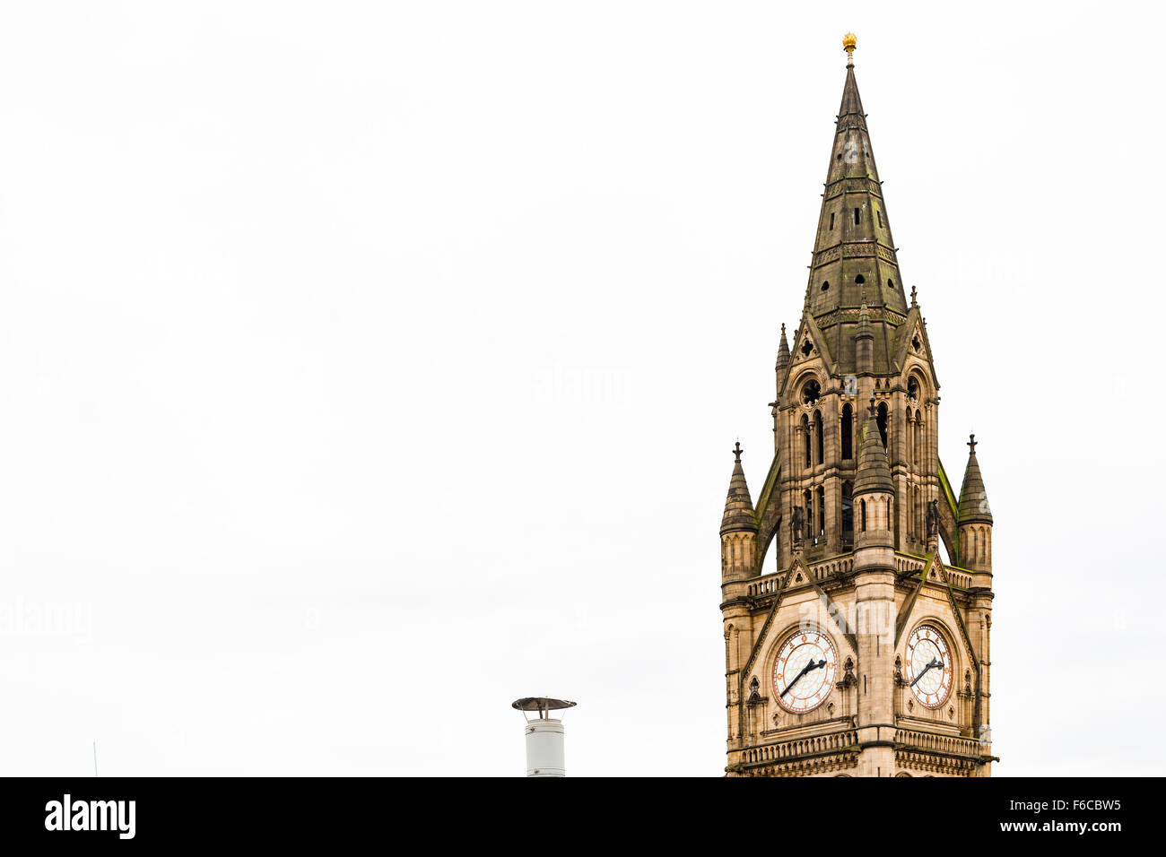 Hôtel de ville de Manchester, Manchester UK. De style néo-gothique, conçue par l'architecte Alfred Waterhouse Banque D'Images