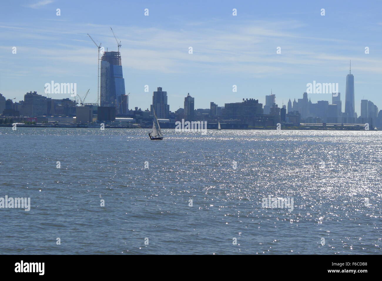 La voile sur la Rivière Hudson Banque D'Images