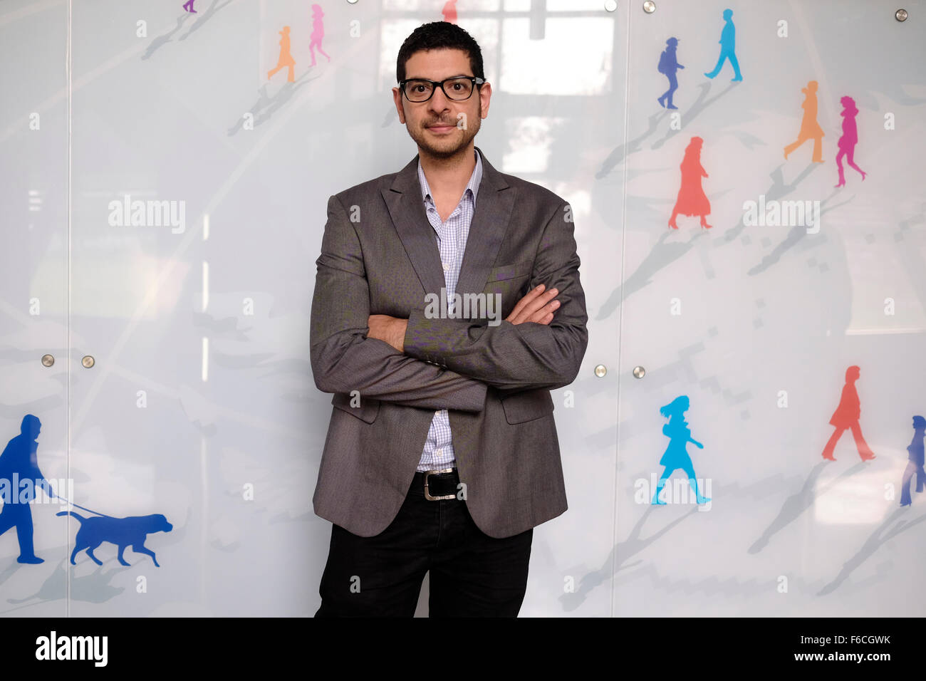 Bassam Beroumi un Arabe israélien société de haute technologie propriétaire en Israël Banque D'Images