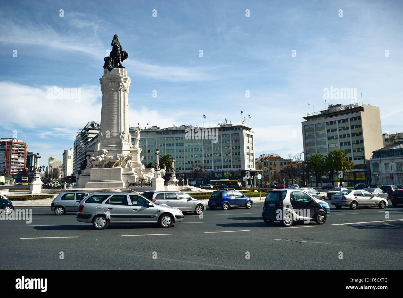 Marquis de Pombal, Lisbonne. Le Portugal. L'Europe Banque D'Images