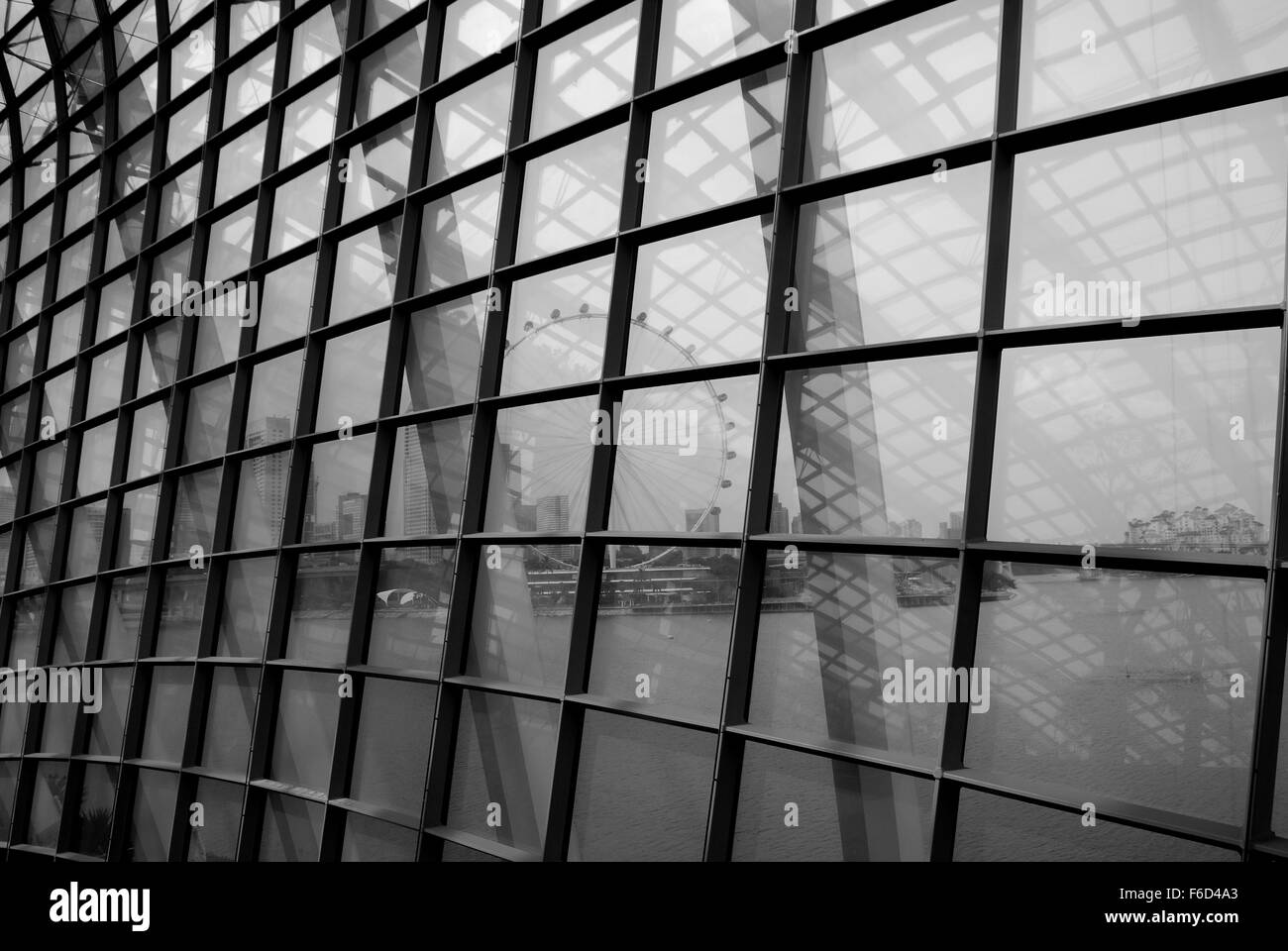 Le dôme de fleurs, les jardins de la baie. Singapour. Banque D'Images