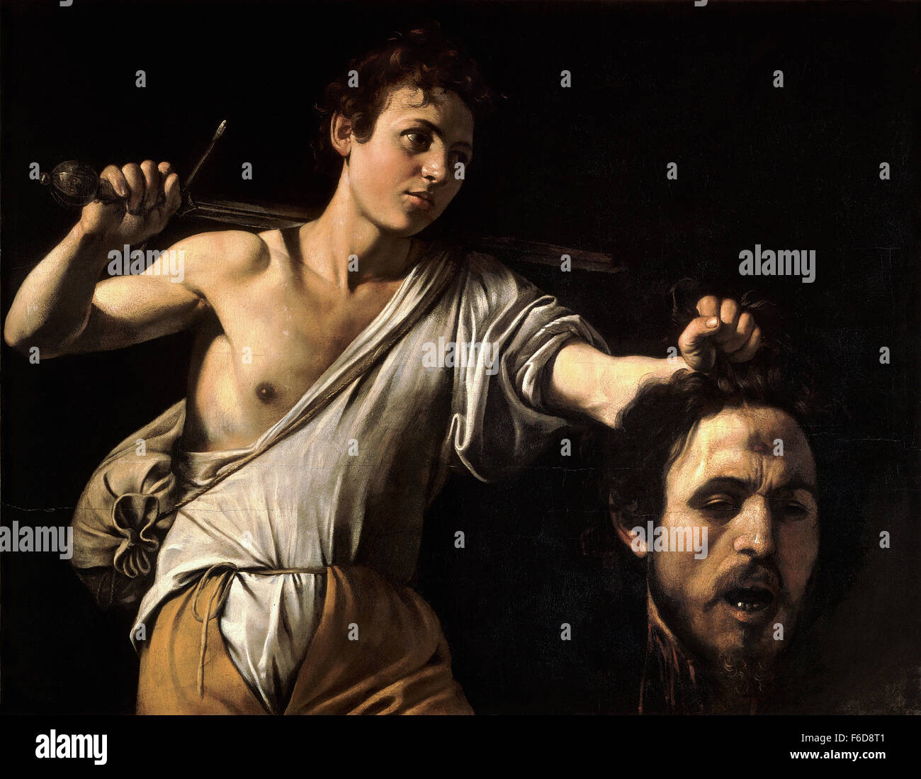 Michelangelo Merisi da Caravaggio - David avec la tête de Goliath Banque D'Images