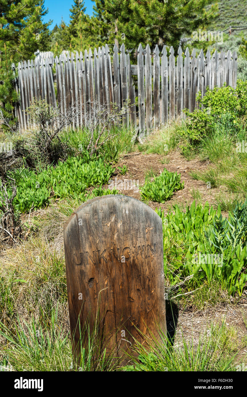 New York, Custer Comté, Bonanza Ghost Town Cemetery Banque D'Images
