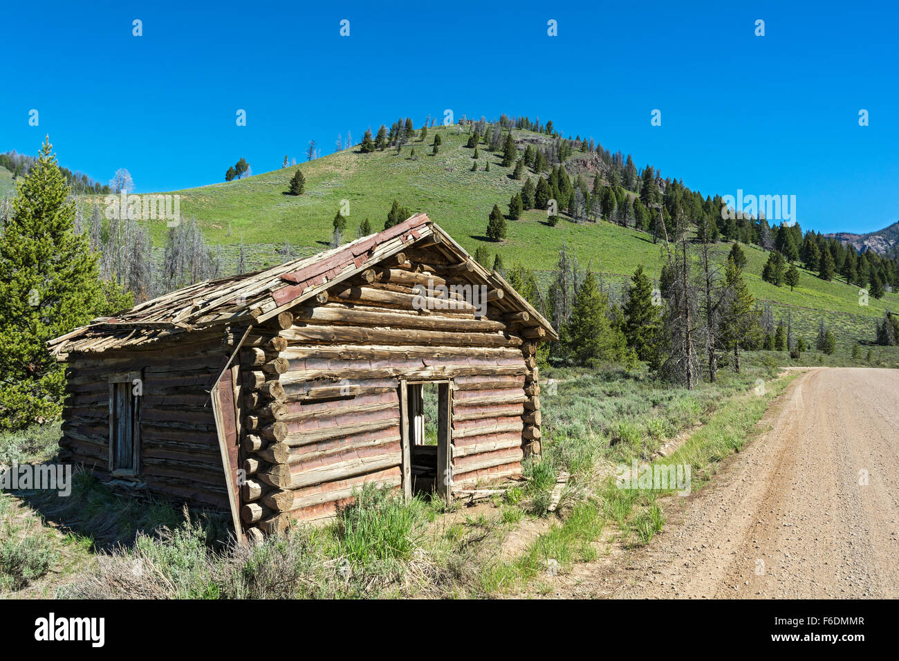 New York, Custer Comté, Bonanza Ghost Town Banque D'Images