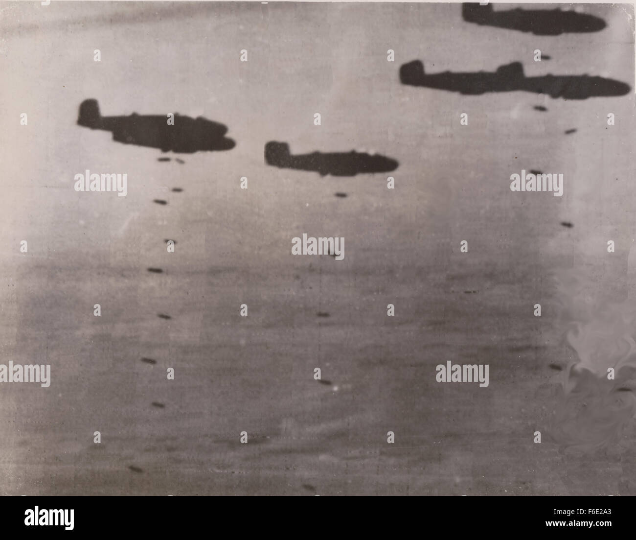RAF Bomber WW2 Afrique du Nord communiqué de campagne leurs bombes Banque D'Images