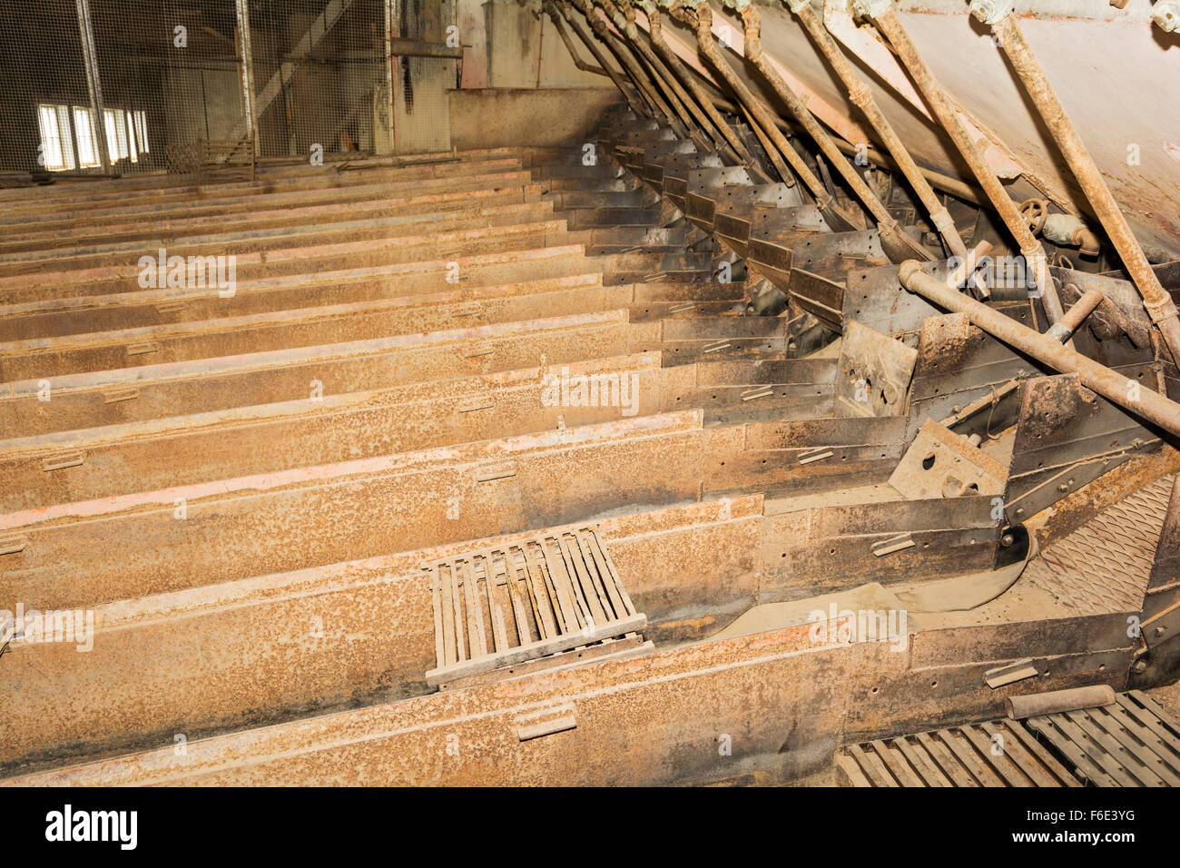 New York, Custer, Yankee Fork, exploité 1940-52 Drague, vannes Banque D'Images