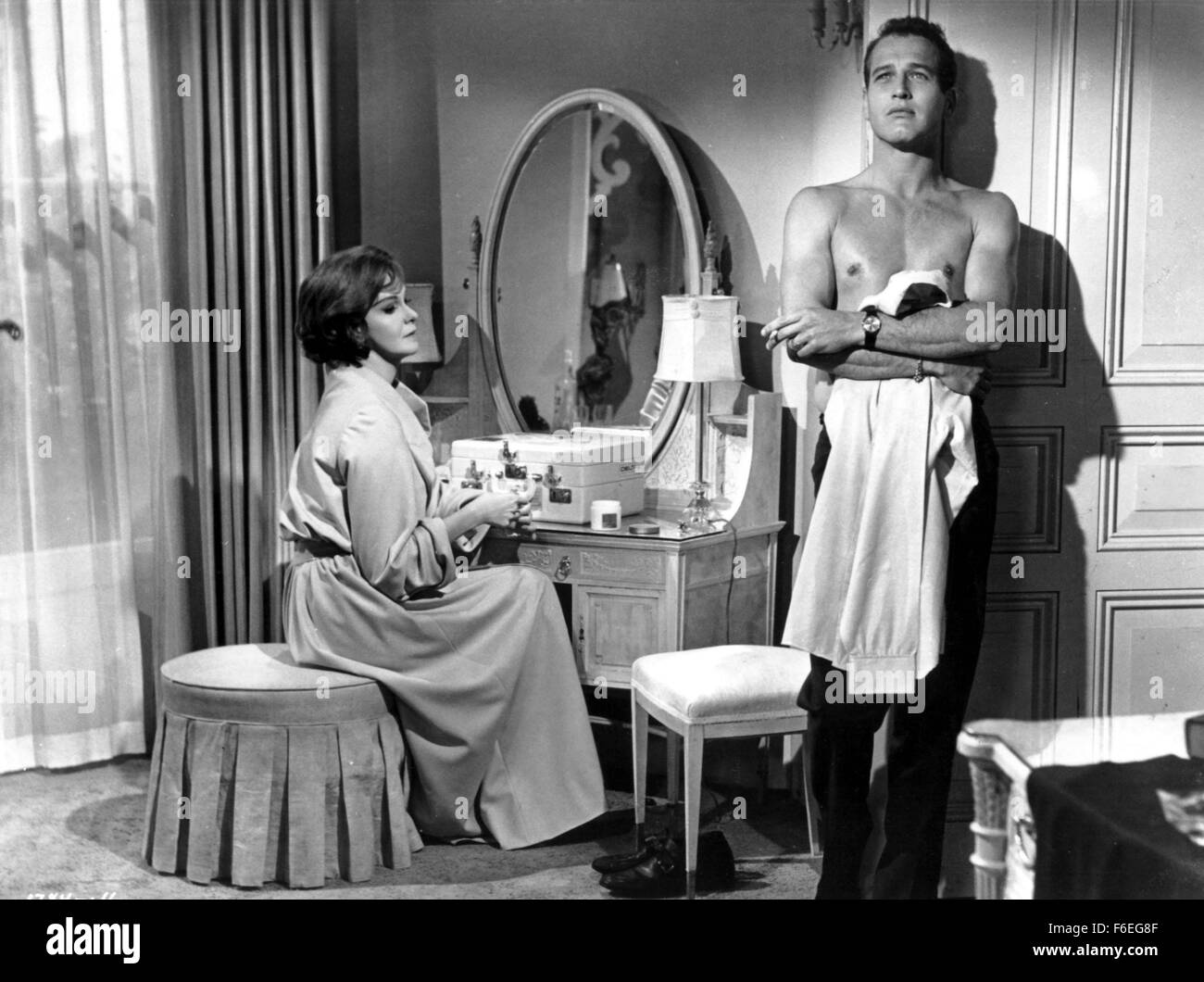 Mar 21, 1962 ; Hollywood, CA, USA ; GERALDINE PAGE comme Alexandra Del Lago et Paul Newman que Chance Wayne dans le drama ''Sweet Bird of Youth'' réalisé par Richard Brooks. Banque D'Images