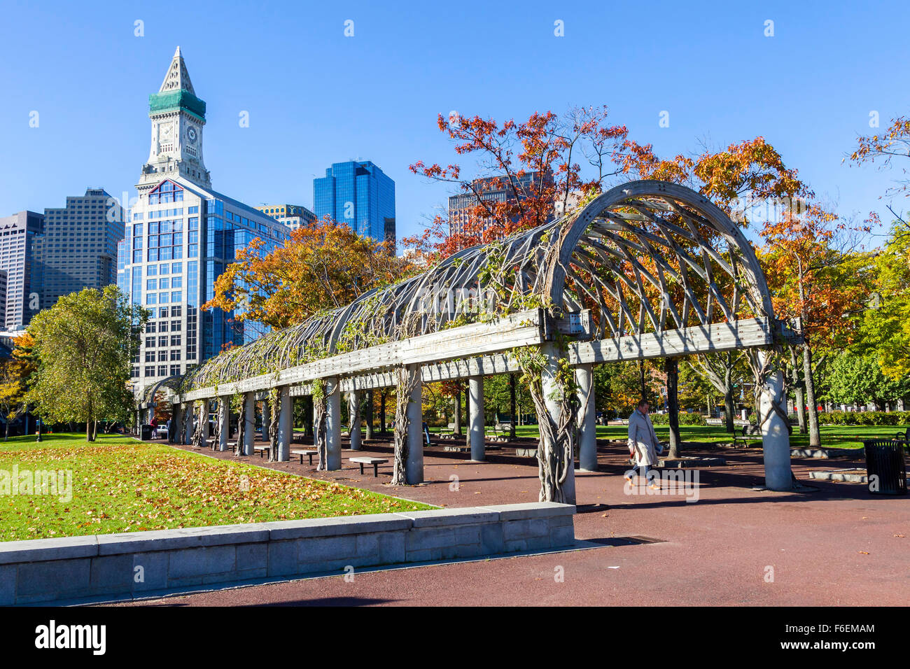 Christopher Columbus Waterfront Park, Boston, États-Unis d'Amérique Photo  Stock - Alamy