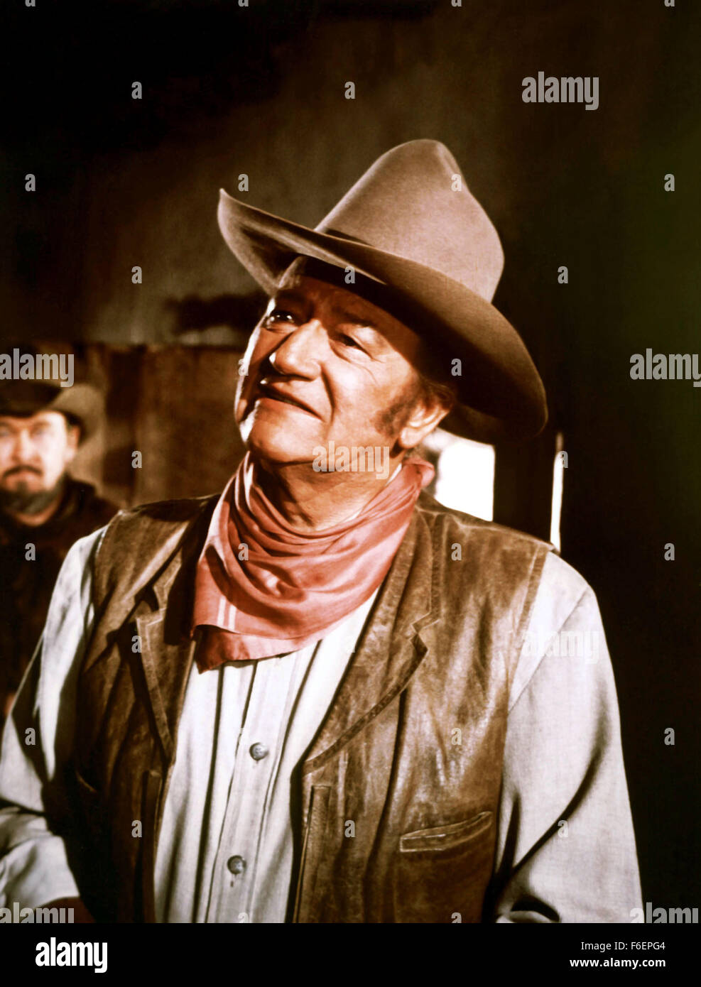 1 janvier, 1969 - ......le célèbre chapeau de cowboy que John Wayne porté  dans six grands films de l'Ouest a vendu aux enchères pour 23 000  GBP.....l'avis n'a été porté par l'acteur