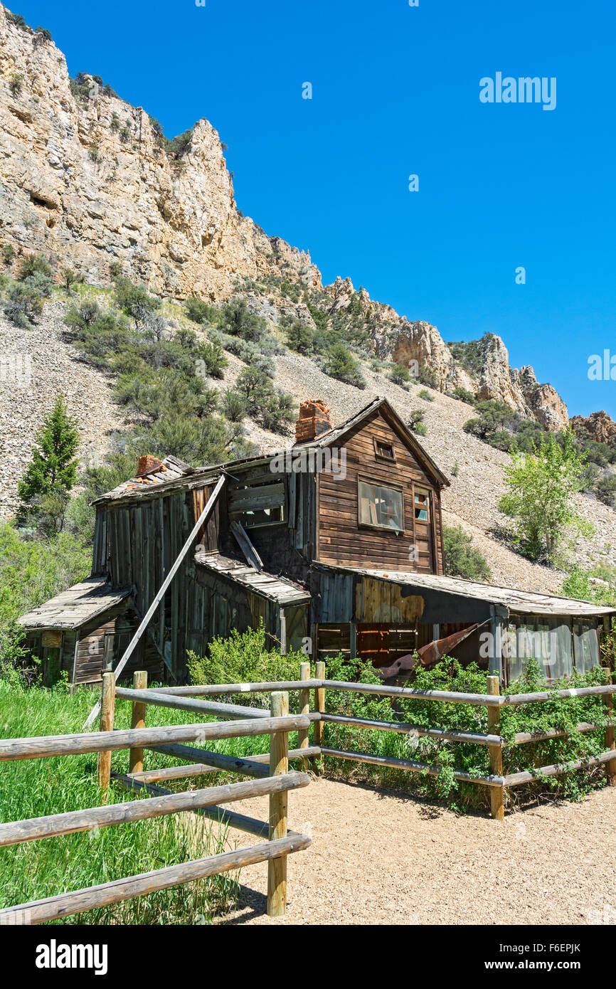 New York, Bayhorse, ville fantôme minière historique Banque D'Images