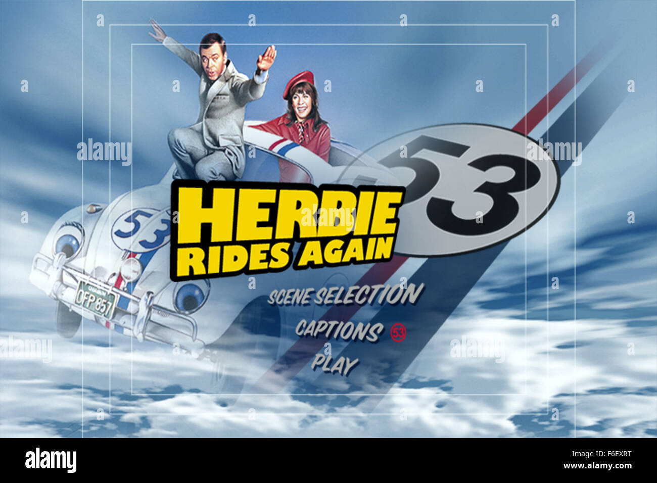 15 févr., 1974 ; San Francisco, CA, USA ; l'affiche pour l'aventure familiale/comédie 'Herbie Rides Again' réalisé par Robert Stevenson. Banque D'Images