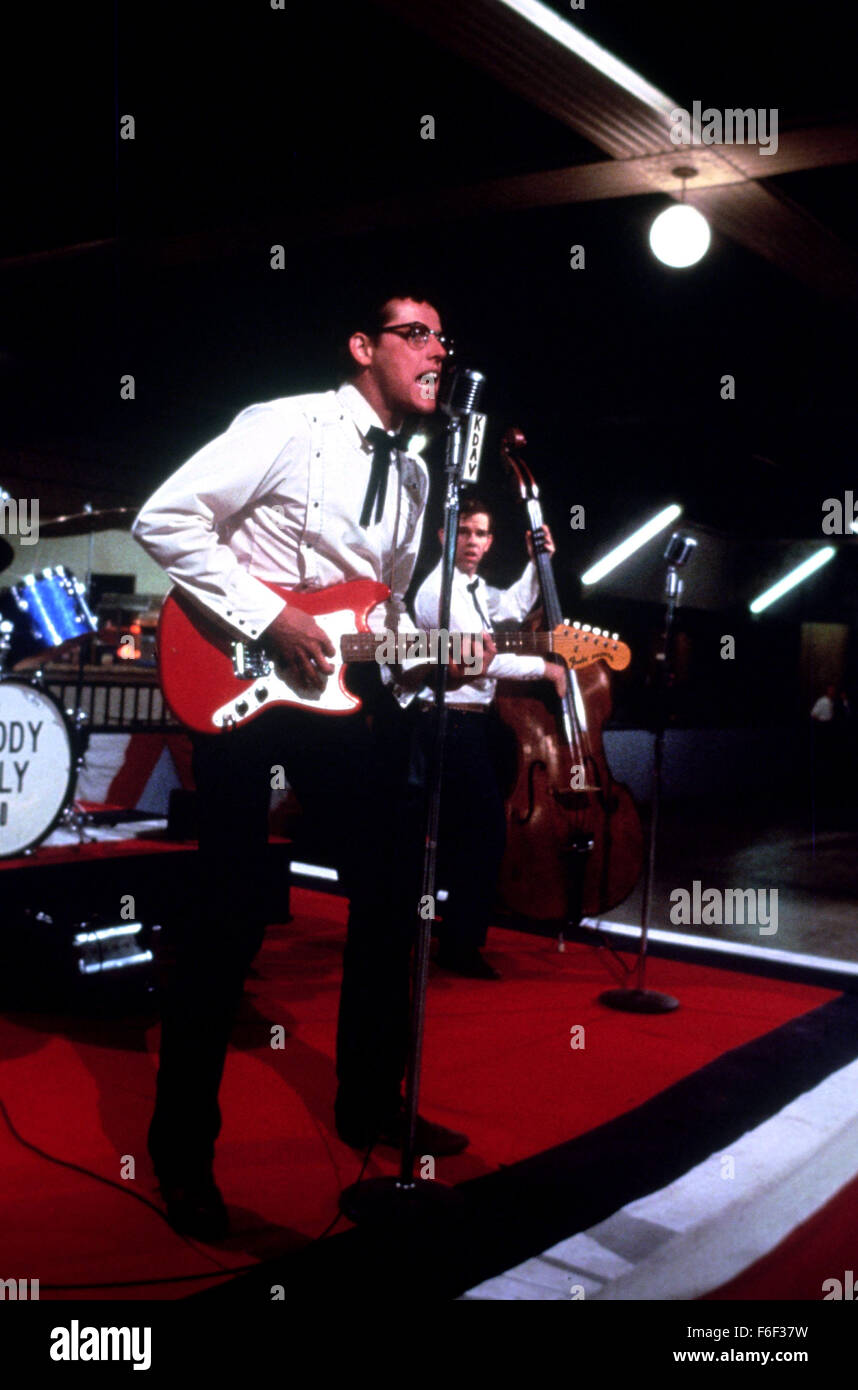 Oct 04, 1978 ; Hollywood, CA, USA ; GARY BUSEY stars comme Charles Hardin 'Buddy Holly' dans le drame "Le Buddy Holly Story" réalisé par Steve Rash. Banque D'Images