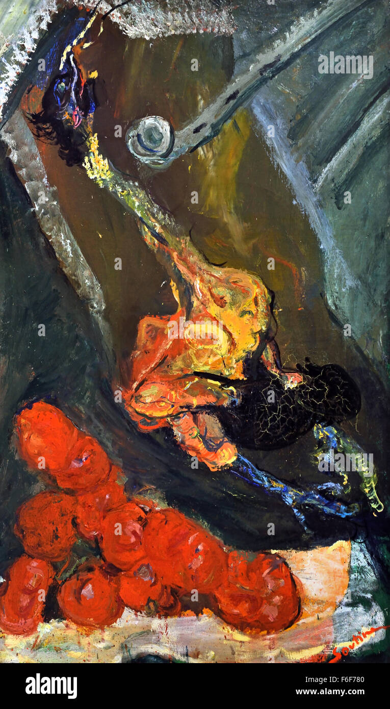 Dindon et tomates - la Turquie et la tomate 1923 Chaïm Soutine 1893-1943 France français né en Lituanie Banque D'Images