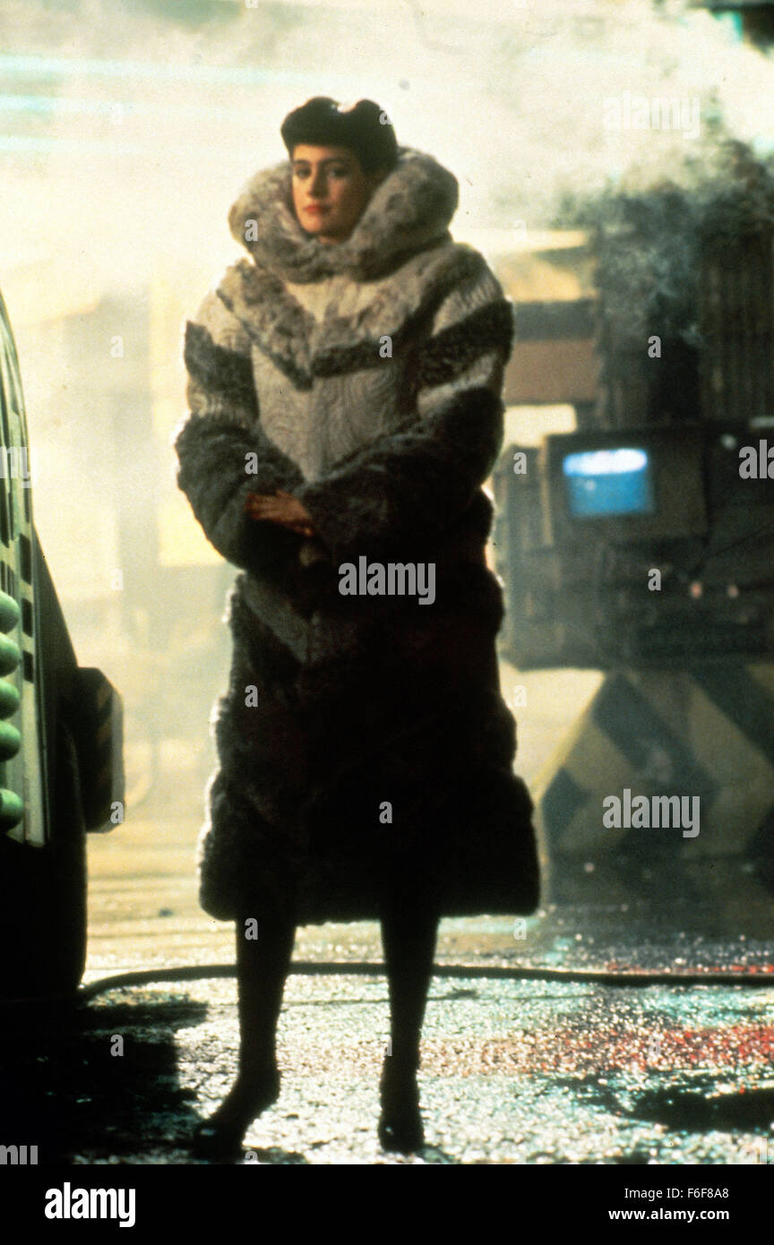 Titre du film : Blade Runner. Réalisateur : Ridley Scott. STUDIO : WARNER BROS. Résumé : Dans un cyberpunk vision de l'avenir, l'homme a développé la technologie pour créer des réplicants : clones humains avec des durées fixes créé pour servir dans les colonies à l'extérieur de la Terre. En 2019, Los Angeles, las de monde semi-retraités cop, Rick Deckard (Ford), est un Blade Runner, un flic qui se spécialise dans la résistance de réplicants. Lorsque quatre réplicants android échapper à une colonie mondiale et le retour sur Terre, Deckard est rappelé au devoir. Sur la photo : Andriod 'femme fatale', SEAN YOUNG. Banque D'Images