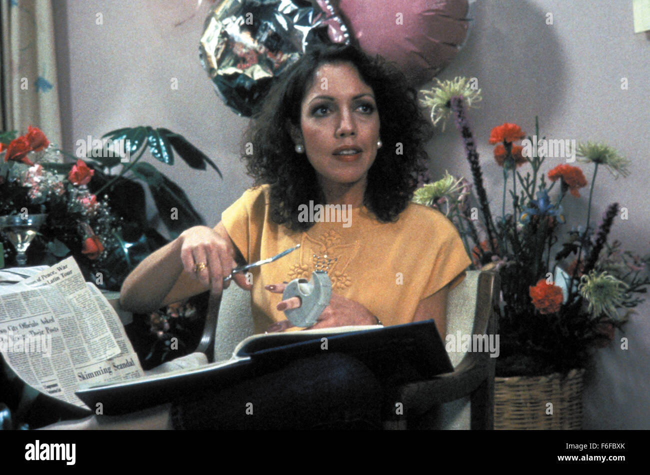 DATE DE SORTIE : Décembre 21, 1984 TITRE DE LA VIDÉO : Protocole Directeur : Herbert Ross STUDIO : Warner Bros. PLOT : Doux, simples Sunny travaille comme serveuse de cocktail. Elle sauve un dignitaire en visite et comme une récompense, elle obtient un top-office travail dans la ruche de Washington. Elle doit lutter contre un agent du protocole sournois mais avec ses charmes, elle sauve le jour où elle s'implique dans un marché d'armes avec un pays arabe sur la photo : scène de film (image Crédit : c/Warner Bros Entertainment Photos) Banque D'Images