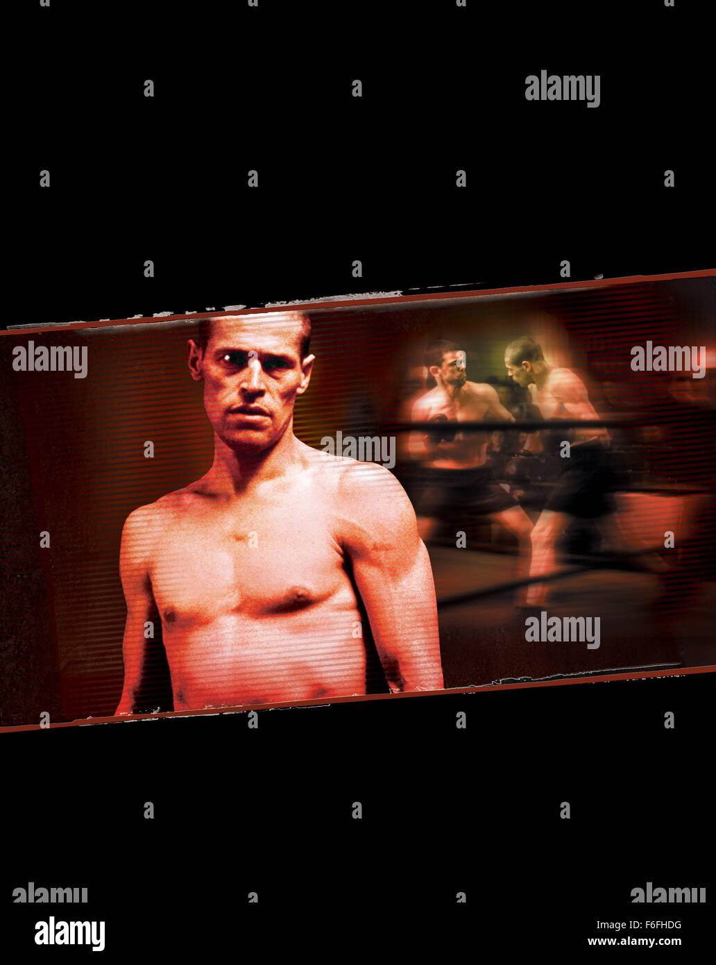 DATE DE SORTIE : 8 décembre 1989. Titre du film : triomphe de l'esprit. STUDIO : Nova International Films. PLOT : Fait d'après l'histoire d'un ancien boxeur olympique grec qui a été fait prisonnier pendant la seconde guerre mondiale et placés dans le camp de prisonniers d'Auschwitz. Il y a été autorisé à survivre aussi longtemps qu'il a lutté pour l'amusement de ses ravisseurs. Sur la photo : affiche de film. Banque D'Images