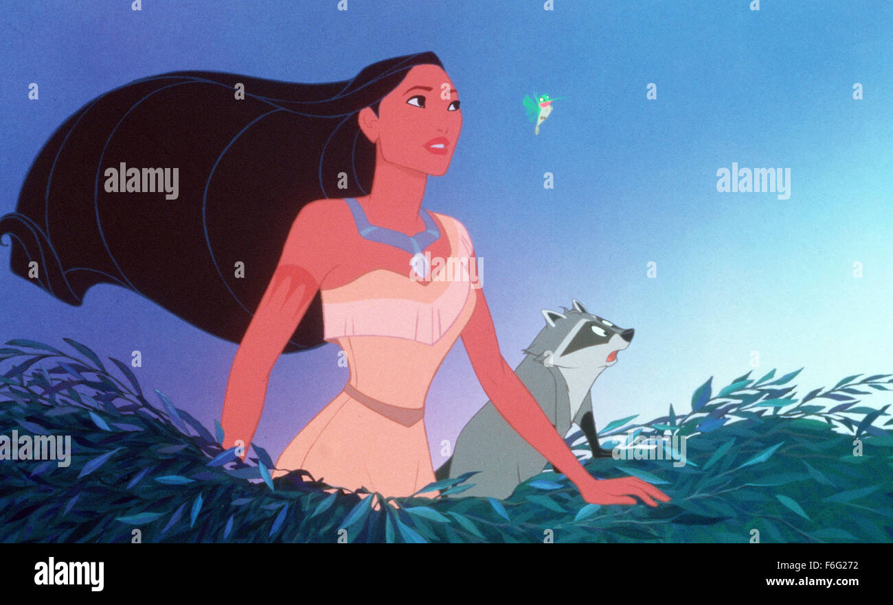 Jun 15, 1995 ; Hollywood, CA, USA ; IRENE BEDARD comme la voix de Pocahontas dans la famille, animée, encore de ''Pocahontas'' réalisé par Mike Gabriel et Eric Goldberg. Banque D'Images