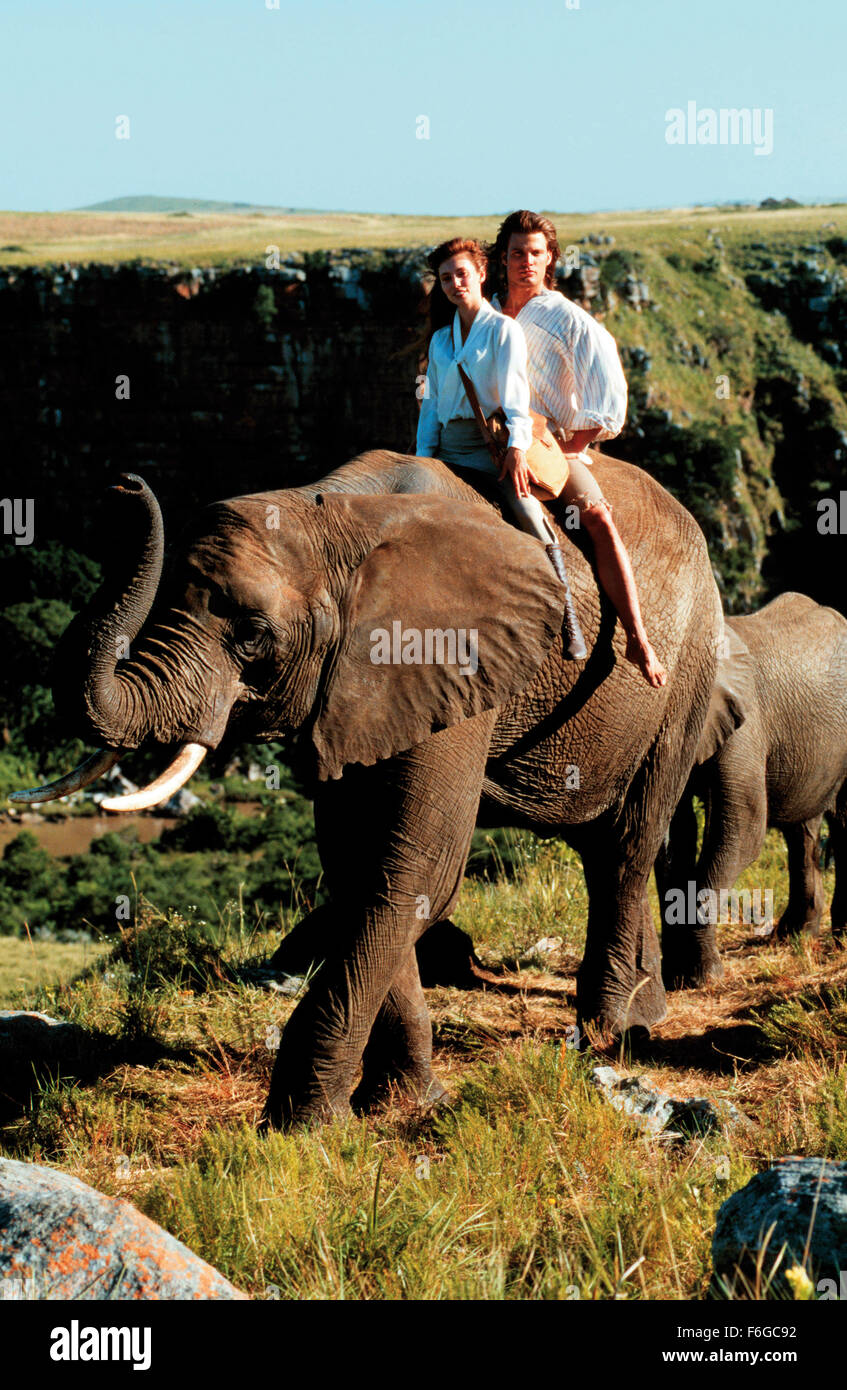 Aug 14, 1998 ; Hollywood, CA, USA ; Casper Van Dien et JANE MARCH star comme Tarzan et Jane Porter dans l 'action aventure Tarzan et la cité perdue" réalisé par Carl Schenkel. Banque D'Images