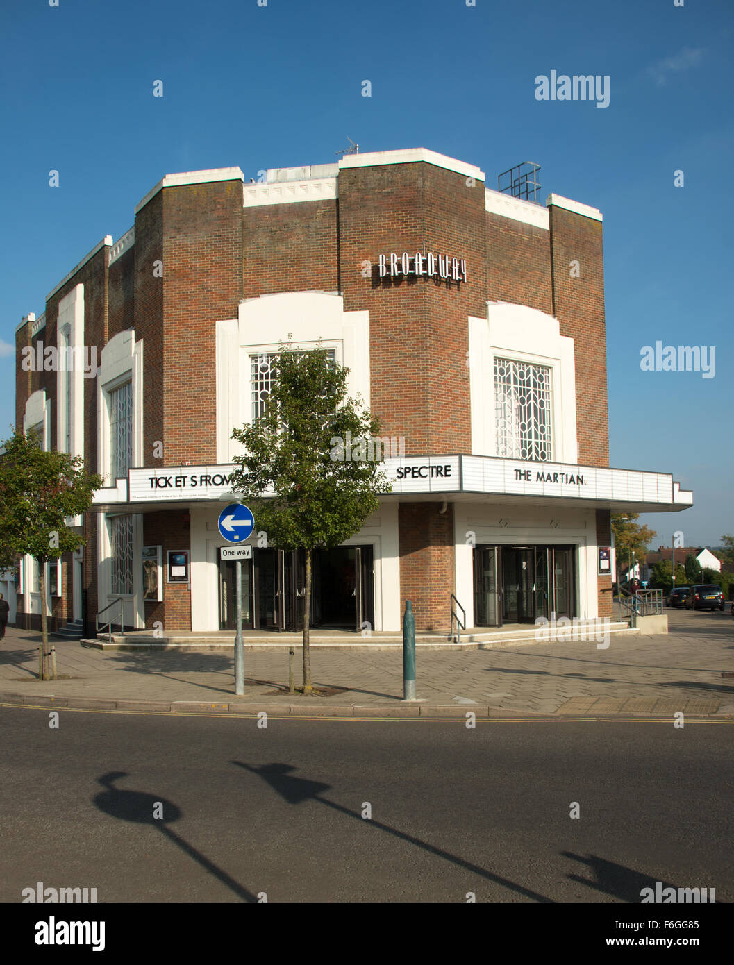 Letchworth Garden City Art Deco Cinema Hertfordshire, Angleterre Banque D'Images