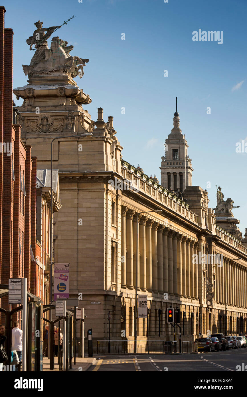 Royaume-uni, Angleterre, dans le Yorkshire, Hull, Alfred Gelder Street, Guildhall Banque D'Images