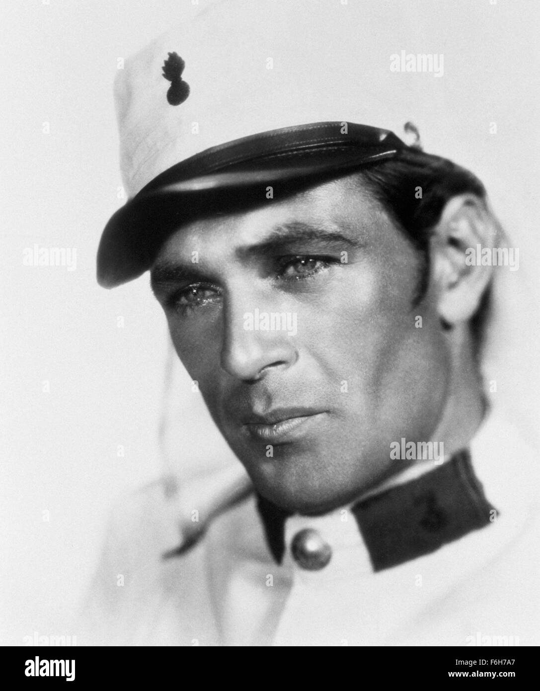 1930, le titre du film : Maroc, Directeur : Josef von Sternberg, Studio : Paramount, Photo : VÊTEMENTS, Gary Cooper, Légion étrangère légion étrangère uniforme, chapeau. (Crédit Image : SNAP) Banque D'Images