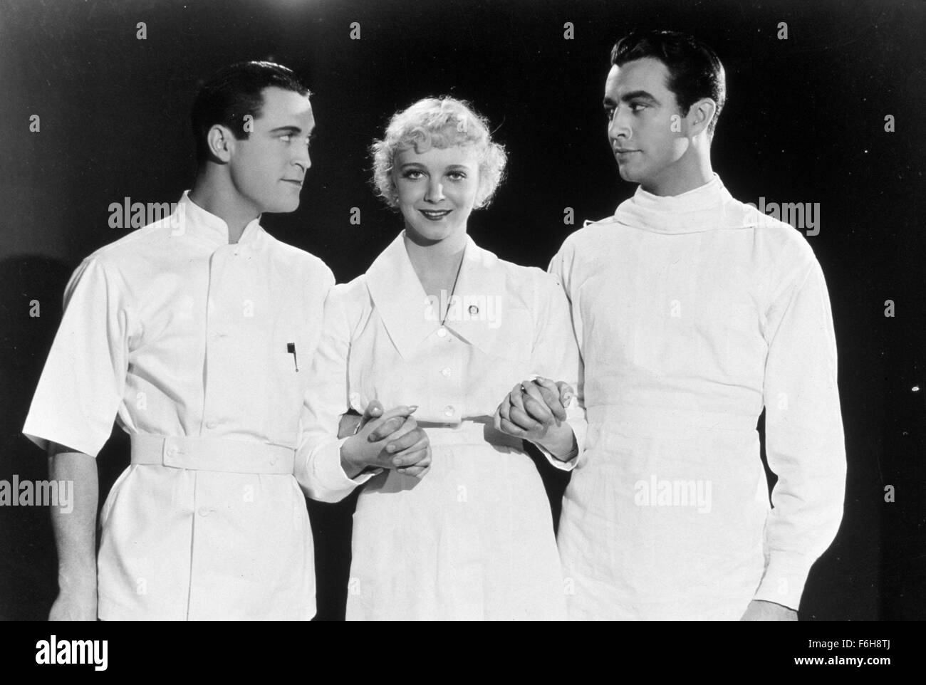 1934, le titre du film : médecin de la société, présenté : VIRGINIA BRUCE, vêtements, médecin, CHESTER MORRIS, infirmière. (Crédit Image : SNAP) Banque D'Images