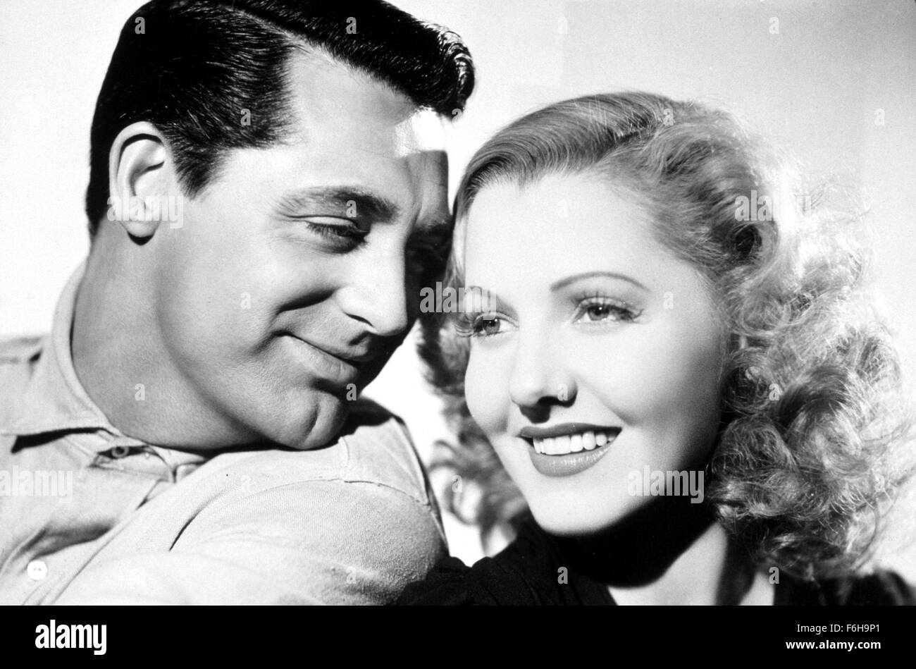 1939, le titre du film : seuls les anges ont des ailes, Directeur : Howard Hawks, Studio : COLUMBIA, sur la photo : JEAN ARTHUR, Cary Grant, romance, aventure, studio, PORTRAIT, - cheveux lissés. (Crédit Image : SNAP) Banque D'Images