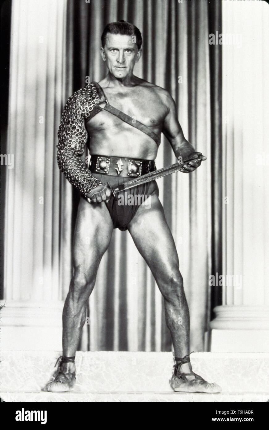 1960, le titre du film : SPARTACUS, Directeur : Stanley Kubrick, Studio : UNIV, Photo : BEEFCAKE, Kirk Douglas. (Crédit Image : SNAP) Banque D'Images
