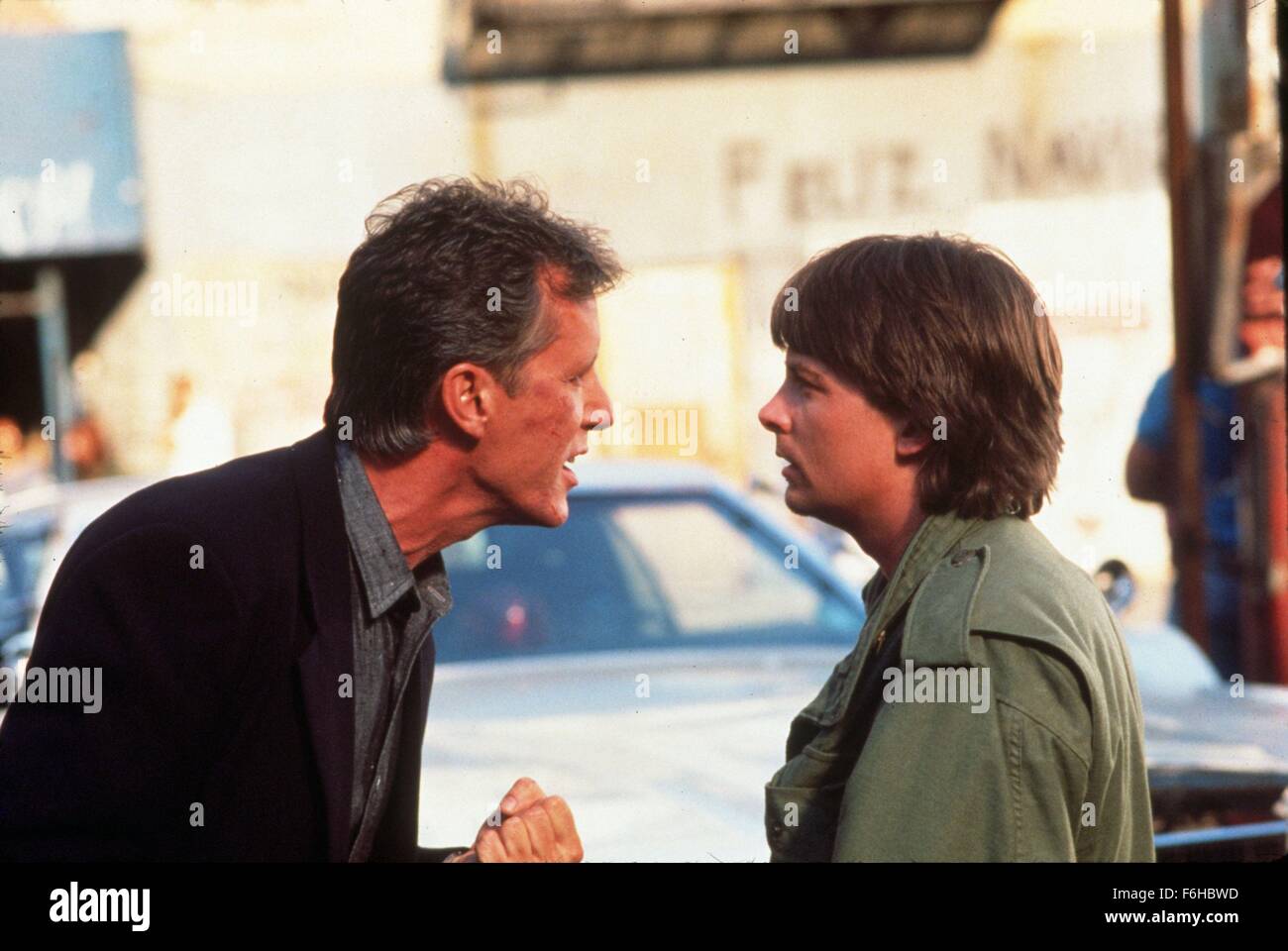 1991, le titre du film : DURE, Réalisateur : JOHN BADHAM, Studio : UNIV, Photo : JOHN BADHAM, Michael J Fox. (Crédit Image : SNAP) Banque D'Images