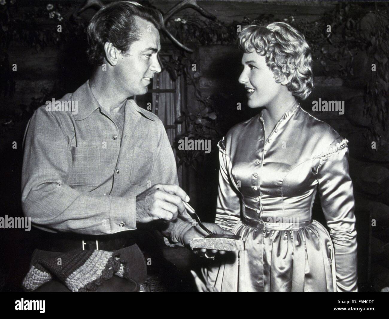 1953, le titre du film : Shane, Directeur : GEORGE STEVENS, sur la photo : JEAN ARTHUR, ALAN LADD. (Crédit Image : SNAP) Banque D'Images