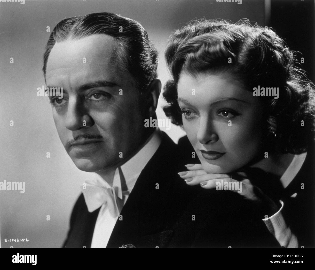 1941, le titre du film : OMBRE DE L'HOMME MINCE, Directeur : RICHARD THORPE, Studio : MGM, Photo : Myrna Loy, WILLIAM POWELL. (Crédit Image : SNAP) Banque D'Images