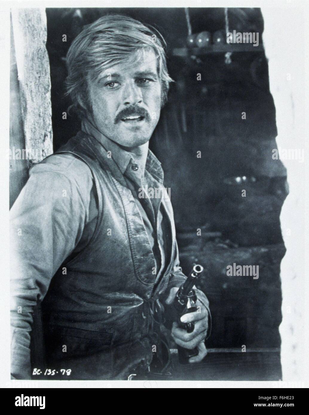1969, le titre du film : Butch Cassidy et le Sundance Kid, Réalisateur : GEORGE ROY HILL, Photo : GEORGE ROY HILL, moustache. (Crédit Image : SNAP) Banque D'Images