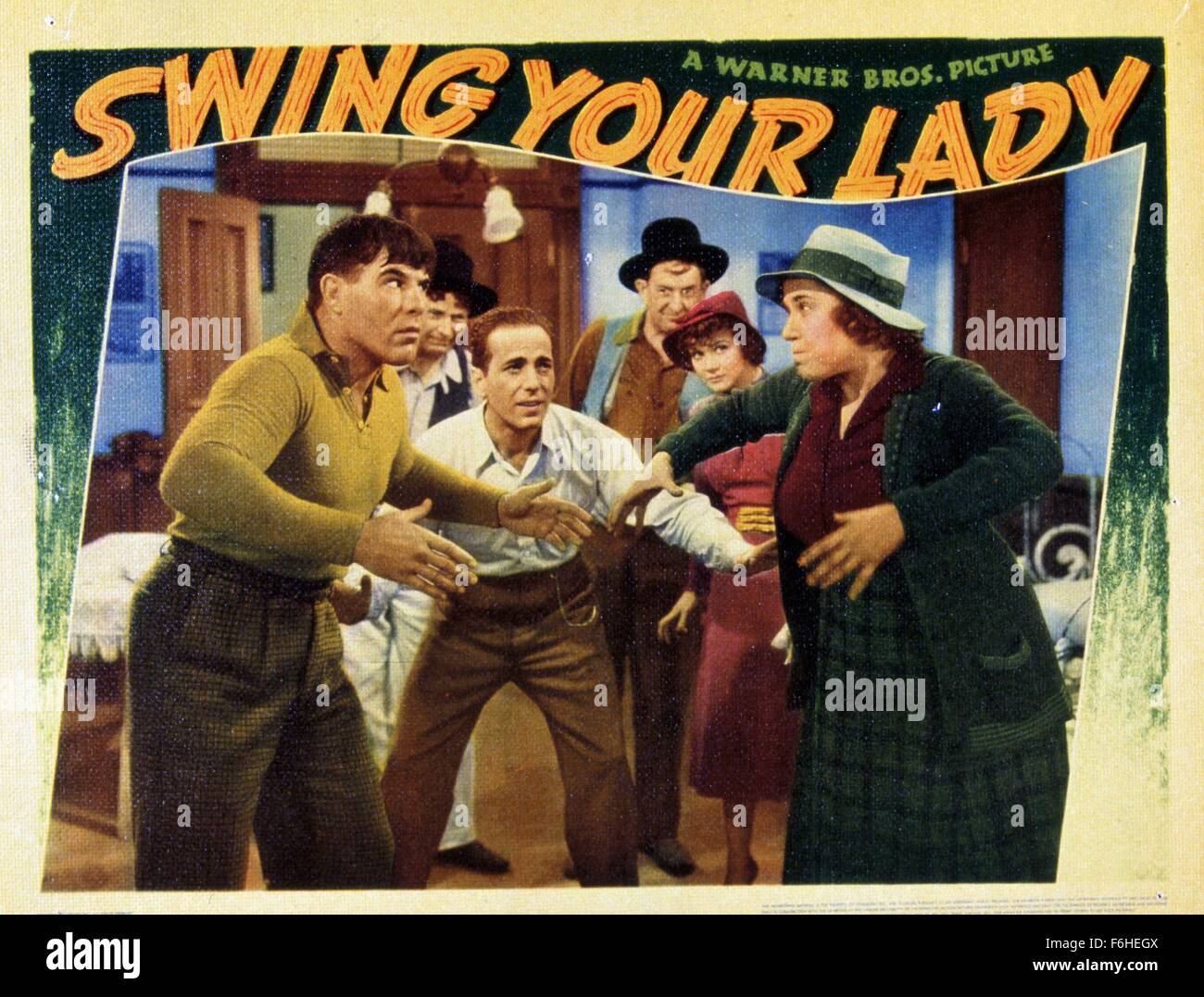 1938, le titre du film : balancez votre dame, Directeur : RAY ENRIGHT, Studio : WARNER, Photo : Humphrey Bogart, RAY ENRIGHT. (Crédit Image : SNAP) Banque D'Images