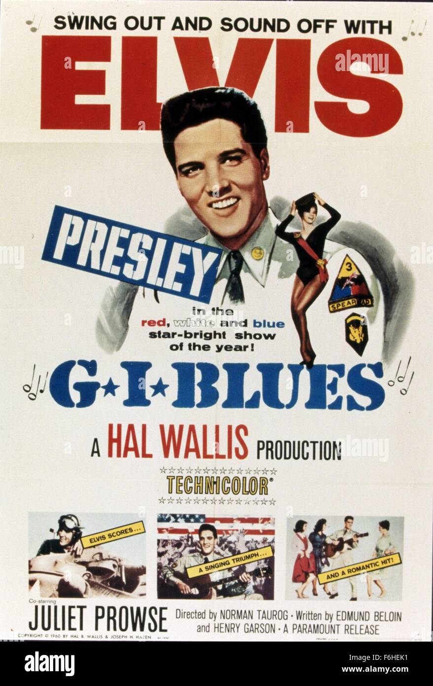 1960, le titre du film : G.I. BLUES, Directeur : NORMAN TAUROG, Studio : Paramount, Photo : ELVIS PRESLEY, NORMAN TAUROG. (Crédit Image : SNAP) Banque D'Images
