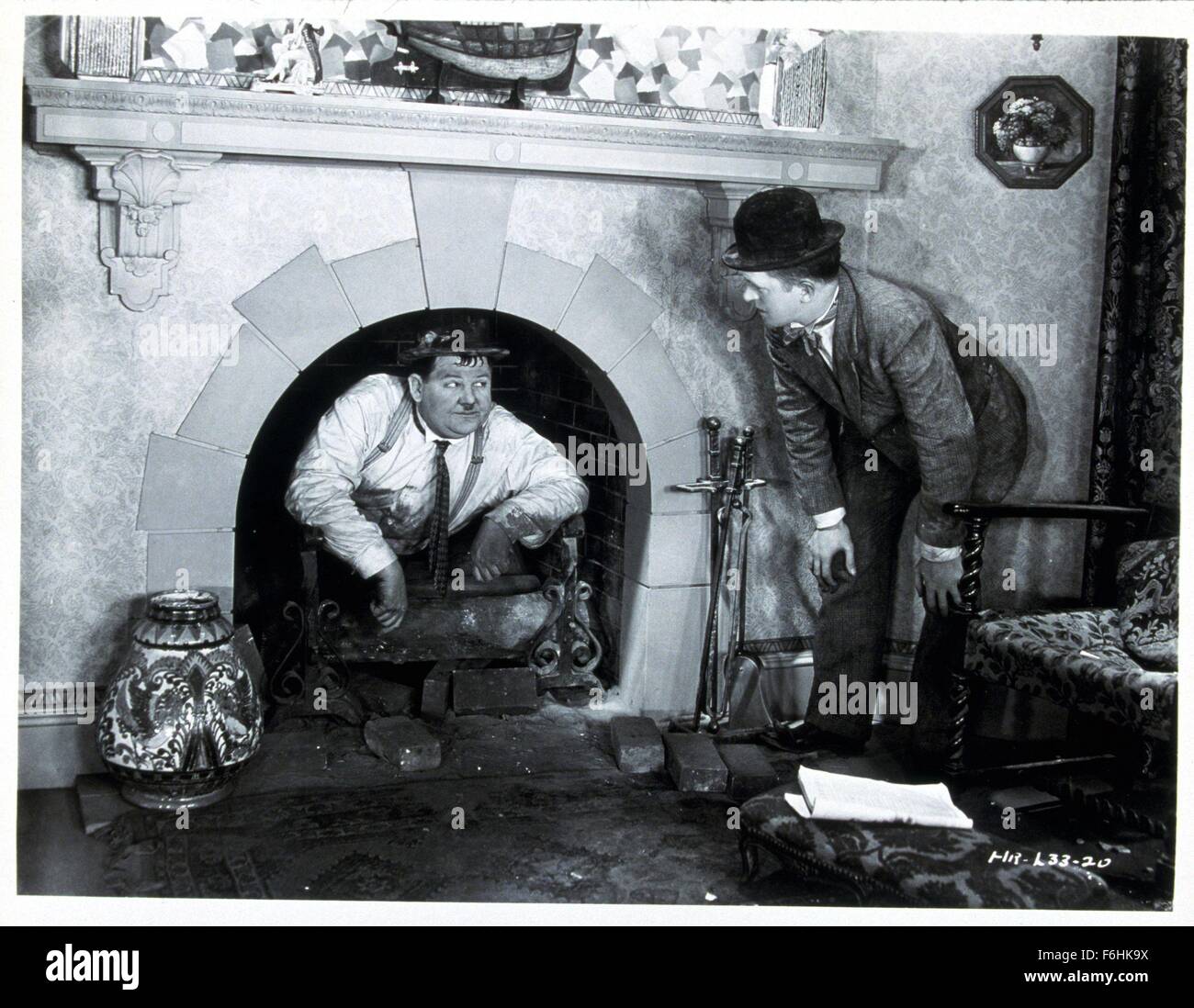 1930, le titre du film : HOG WILD, Directeur : JAMES PARROTT, Studio : MGM, Photo : OLIVER HARDY, Laurel & Hardy, Stan Laurel. (Crédit Image : SNAP) Banque D'Images