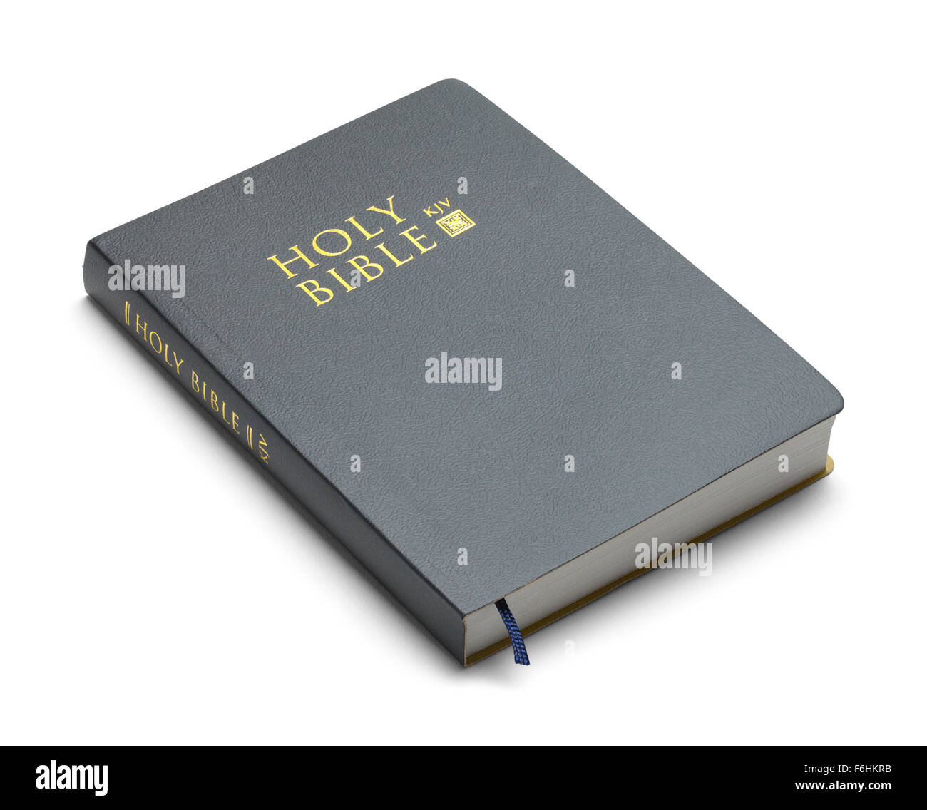 Nouveau KLV Sainte Bible isolé sur un fond blanc. Banque D'Images