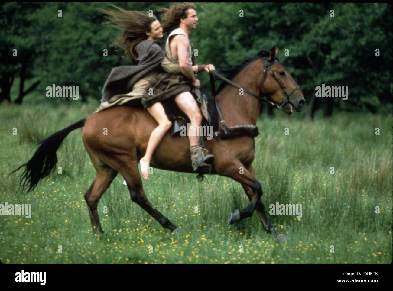 1995, le titre du film : BRAVEHEART, Réalisateur : Mel Gibson, Studio : FOX, Photo : Mel Gibson. (Crédit Image : SNAP) Banque D'Images