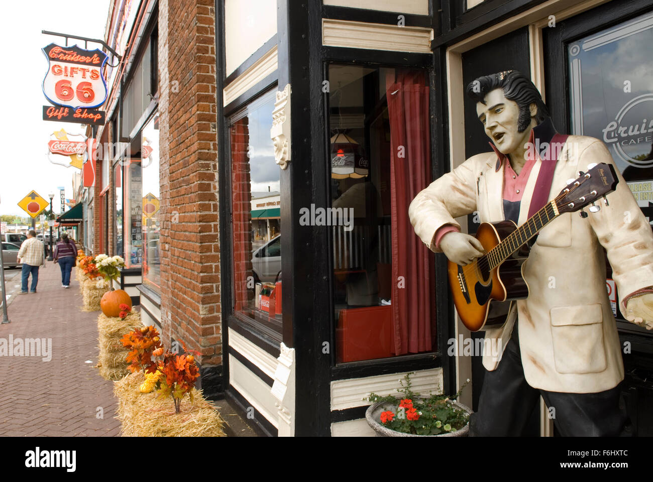 Elvis Statue Williams Arizona États-Unis Banque D'Images
