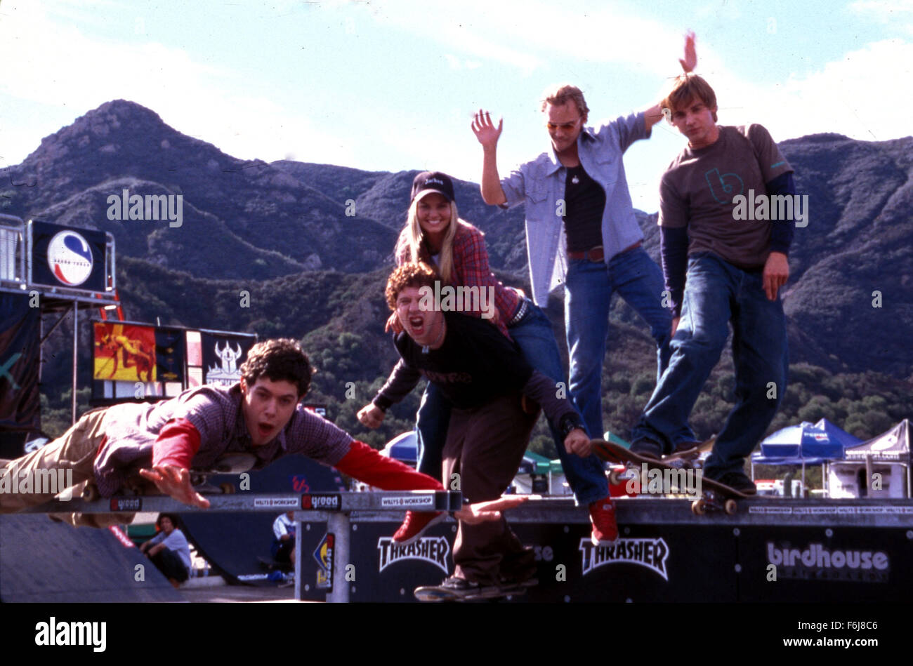 Mar 06, 2003 ; Hollywood, CA, USA ; Cast à partir de la comédie 'Grind' réalisé par Casey La Scala. Banque D'Images