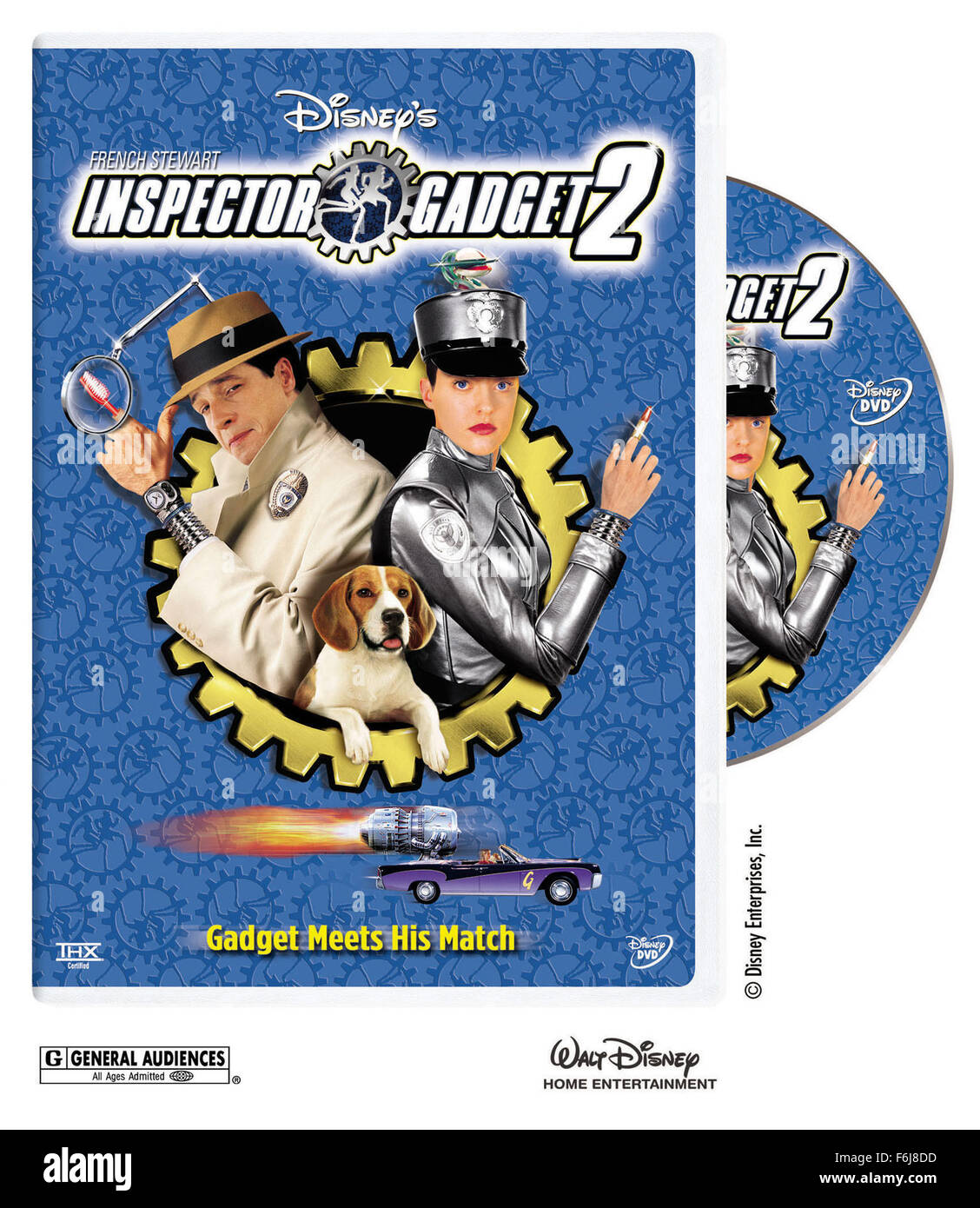Mar 09, 2003 ; Hollywood, CA, USA ; la couverture du DVD pour la famille, action, comedyInspector 2 Gadget réalisé par Alex Zamm. Crédit obligatoire : Photo par Walt Disney Pictures. (C) Copyright 2003 by Courtesy of Walt Disney Pictures Banque D'Images