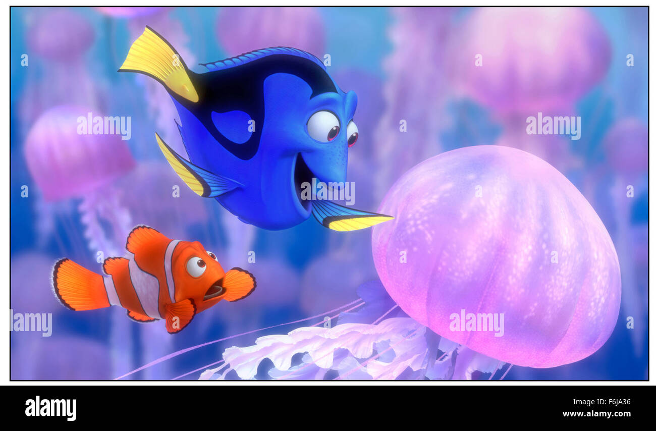 Mai 06, 2003 ; Hollywood, CA, USA ; Scène tirée de l'aventure d'animation ''Nemo'' réalisé par Andrew Stanton et Lee Unkrich. Banque D'Images