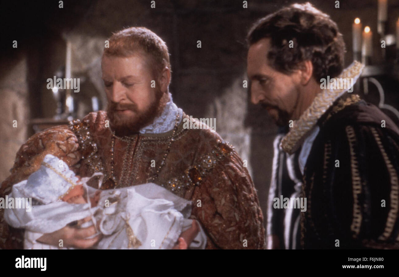 DATE DE SORTIE : 2000. Titre du film : Le Prince et le pauvre. STUDIO : équipage heureux HCC Company. PLOT : . Sur la photo : JONATHAN HYDE comme Lord Hertford et Alan Bates comme Roi Henry VIII. Banque D'Images