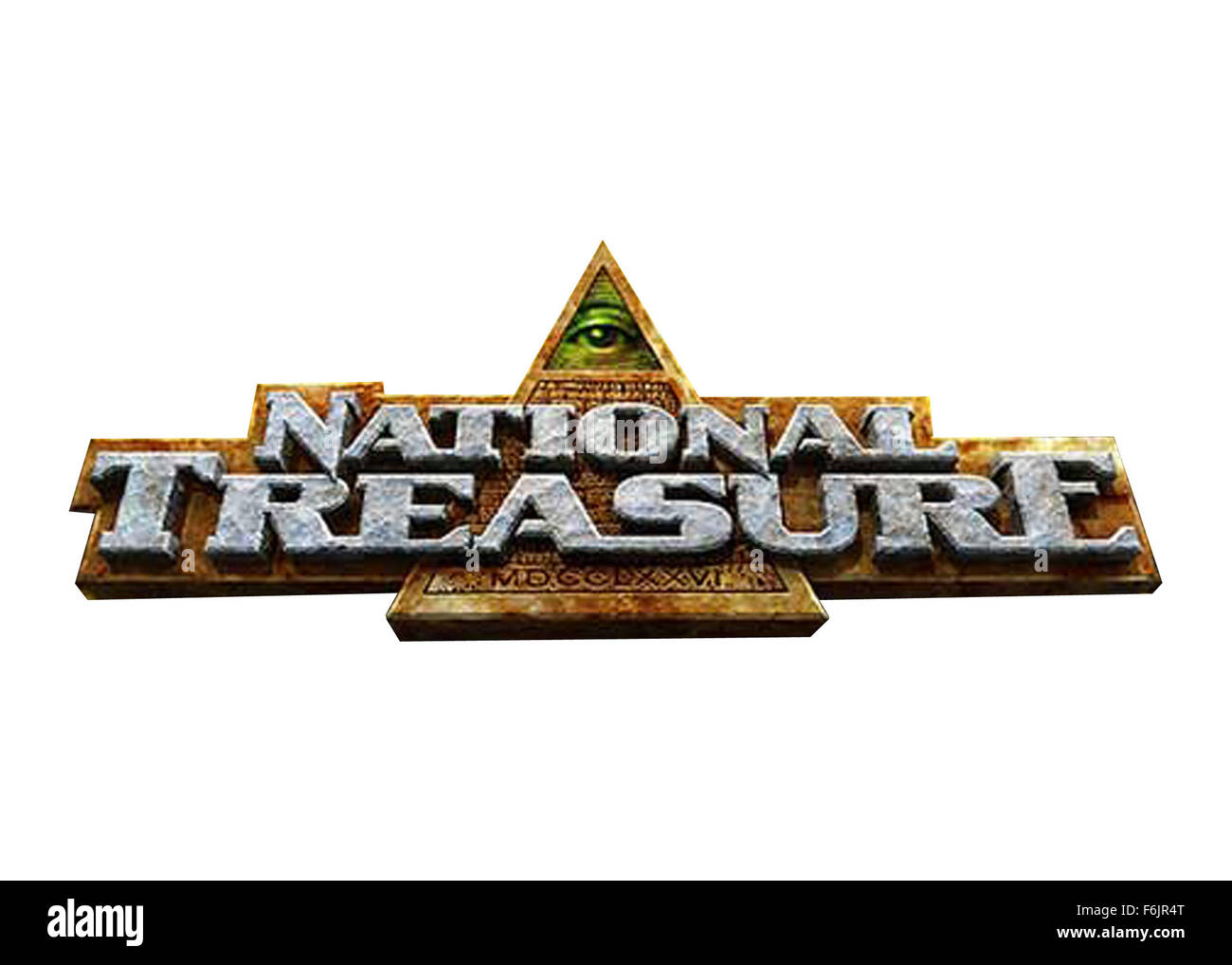 DATE DE SORTIE : Novembre 19, 2004. Titre du film : trésor national. STUDIO : Walt Disney Pictures. PLOT : Benjamin Franklin Gates descend d'une famille de trésors d'asile qui ont chassé pour tous la même chose : un trésor de guerre cachée par les pères fondateurs après la guerre révolutionnaire. Ben's près de découvrir son sort, comme c'est son concours, mais le FBI est aussi la hanche à la chasse. Sur la photo : . Banque D'Images