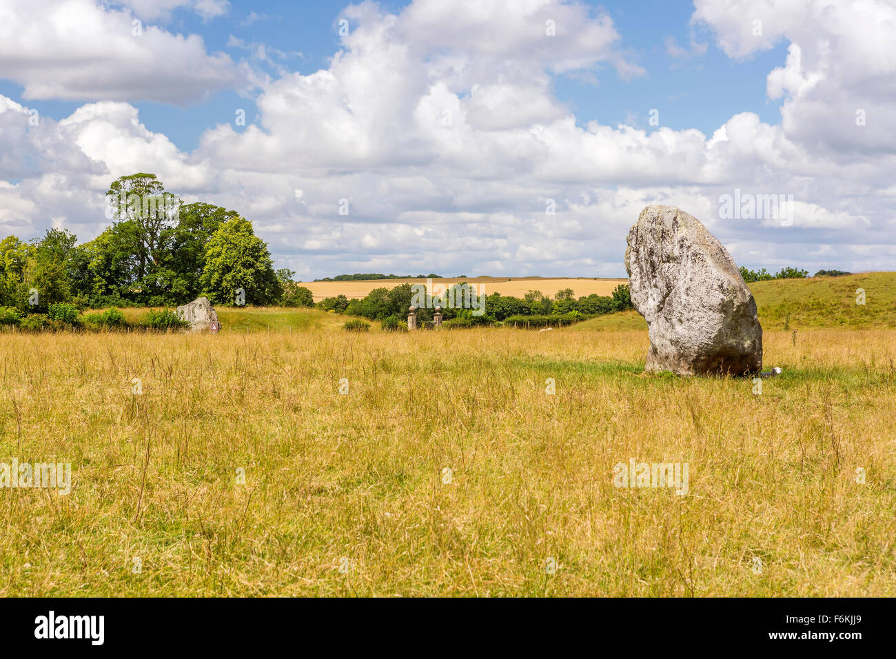 Avebury Stone Circle permanent néolithique, Wiltshire, Angleterre, Europe. Banque D'Images