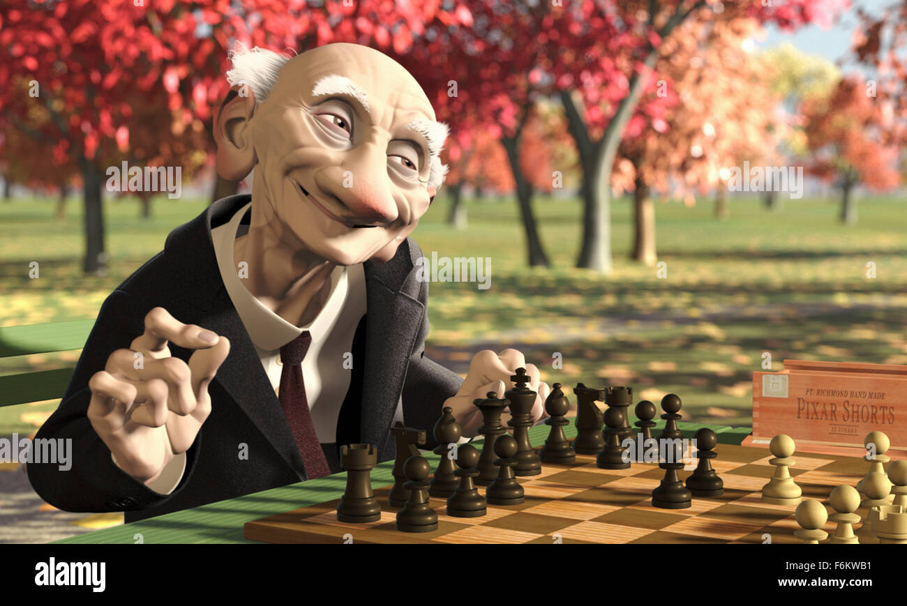 GERI'S GAME - vieillissement codger nommé Geri joue un jeu d'échecs d'une journée dans le parc contre lui-même. D'une certaine façon, il commence à perdre son adversaire plus vivante. Mais juste au moment où le jeu est presque terminé, Geri gestionnaires pour tourner les tables. (DISNEY/PIXAR) GERI Banque D'Images