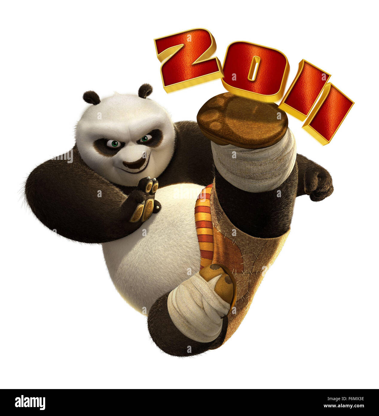 DATE DE SORTIE : 26 mai 2011 TITRE : Kung Fu Panda 2 Studio : Dreamworks Animation Réalisateur : Jennifer Yuh PLOT : Po s'associe à un groupe de nouveaux maîtres de kung-fu sur un vieux ennemi avec une nouvelle arme mortelle sur la photo : Jack Black comme Po (voix) (Crédit Image : c DreamWorks Animation/Loisirs Photos) Banque D'Images