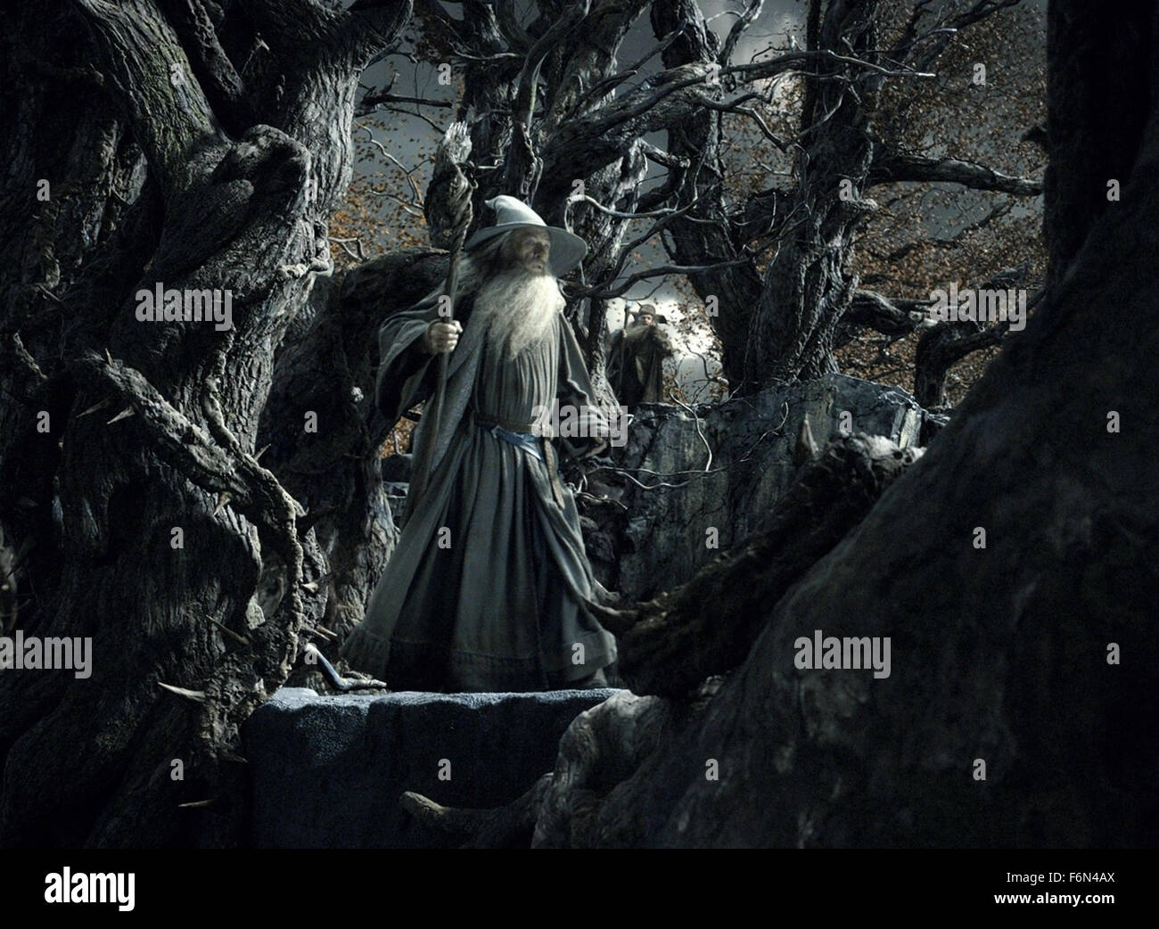 24 janvier 2014 - Hollywood, États-Unis - le Hobbit : la désolation de SMAUG (2013)..IAN MCKELLEN..PETER JACKSON (Dir.). (Crédit Image : Image Crédit : c c face à face/photos) Banque D'Images