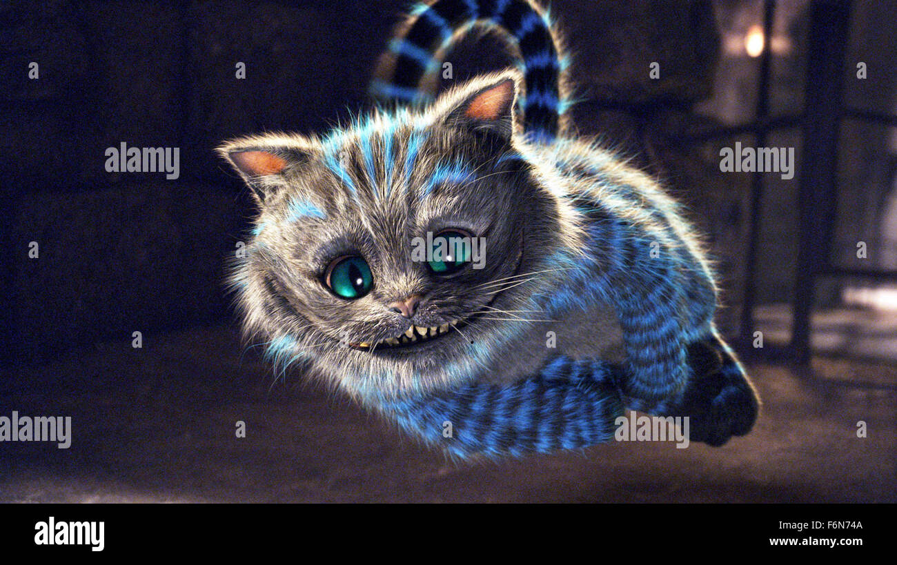 Le chat de cheshire tim burton Banque de photographies et d’images à