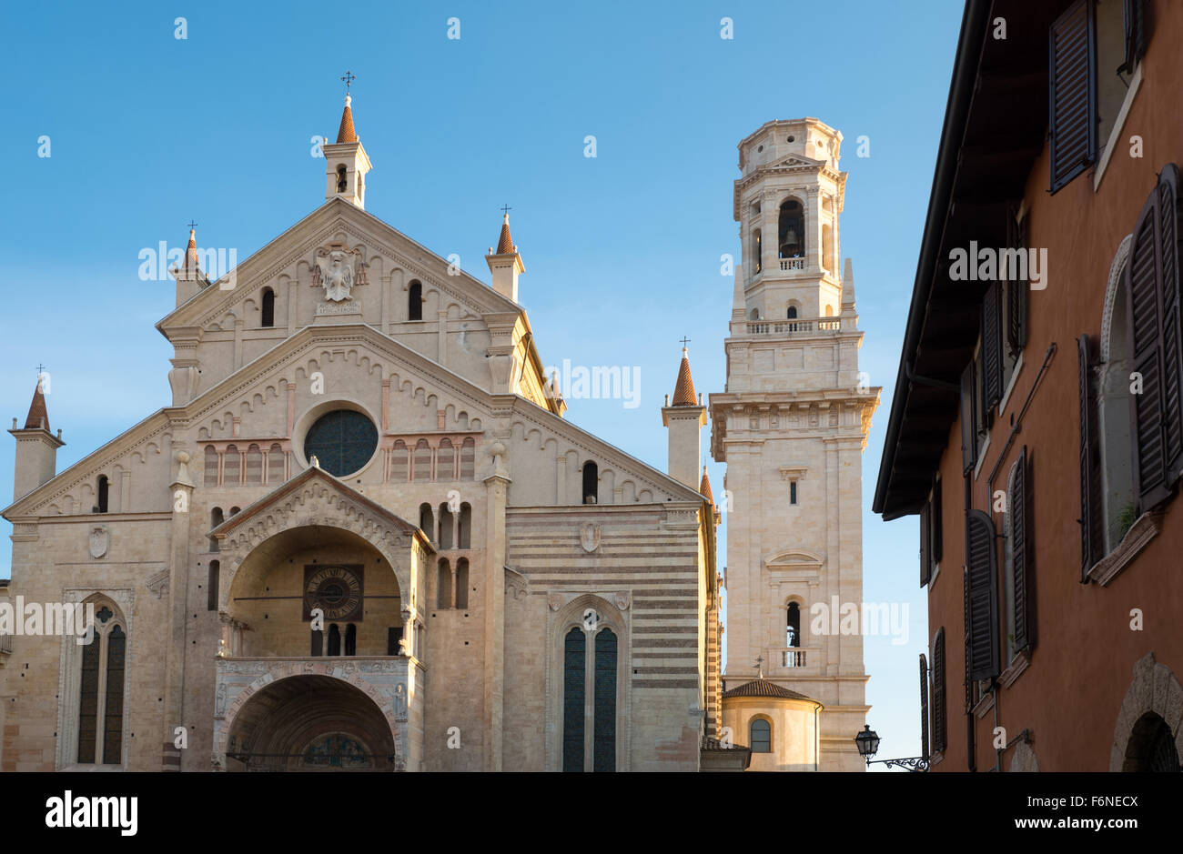 L'Italie, Vérone, la cathédrale Santa Maria Matricolare Banque D'Images